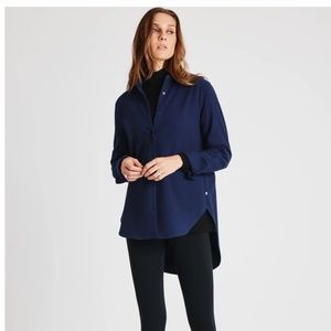 Kit & Ace Here and There Button Up Shirt in Heather Forest